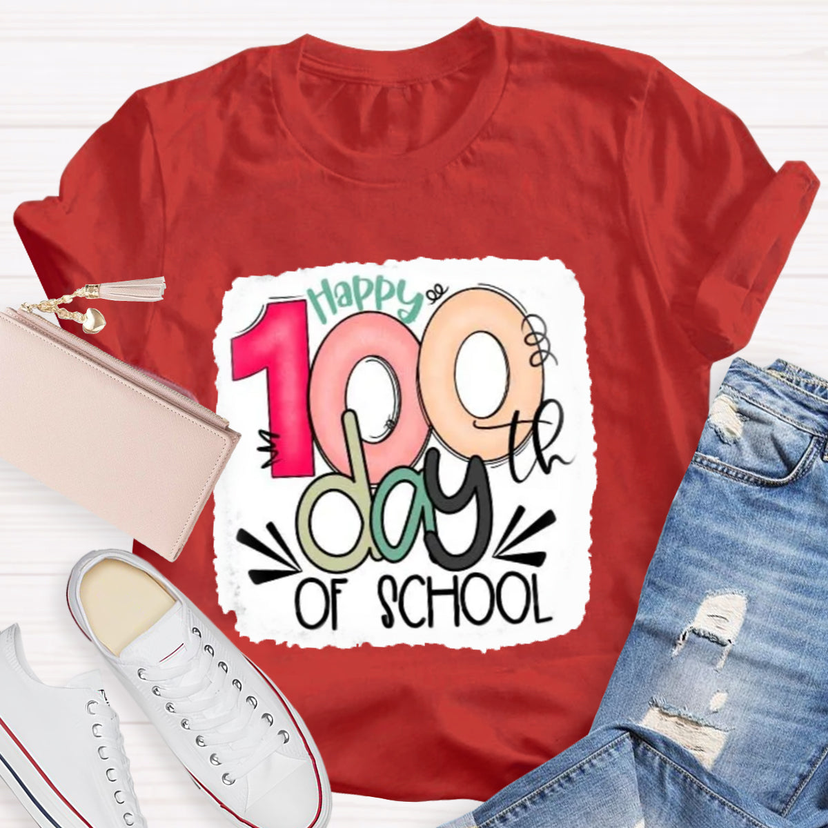 Happy 100th Days Of School Teacher T-Shirt