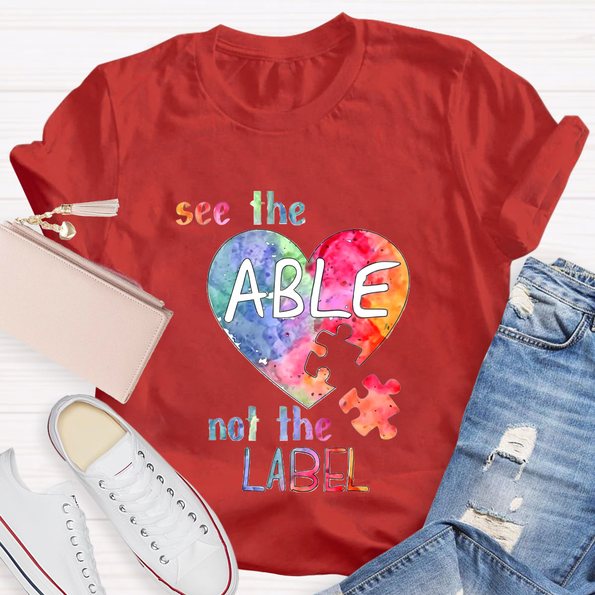 See The Able Not the Label Heart T-Shirt