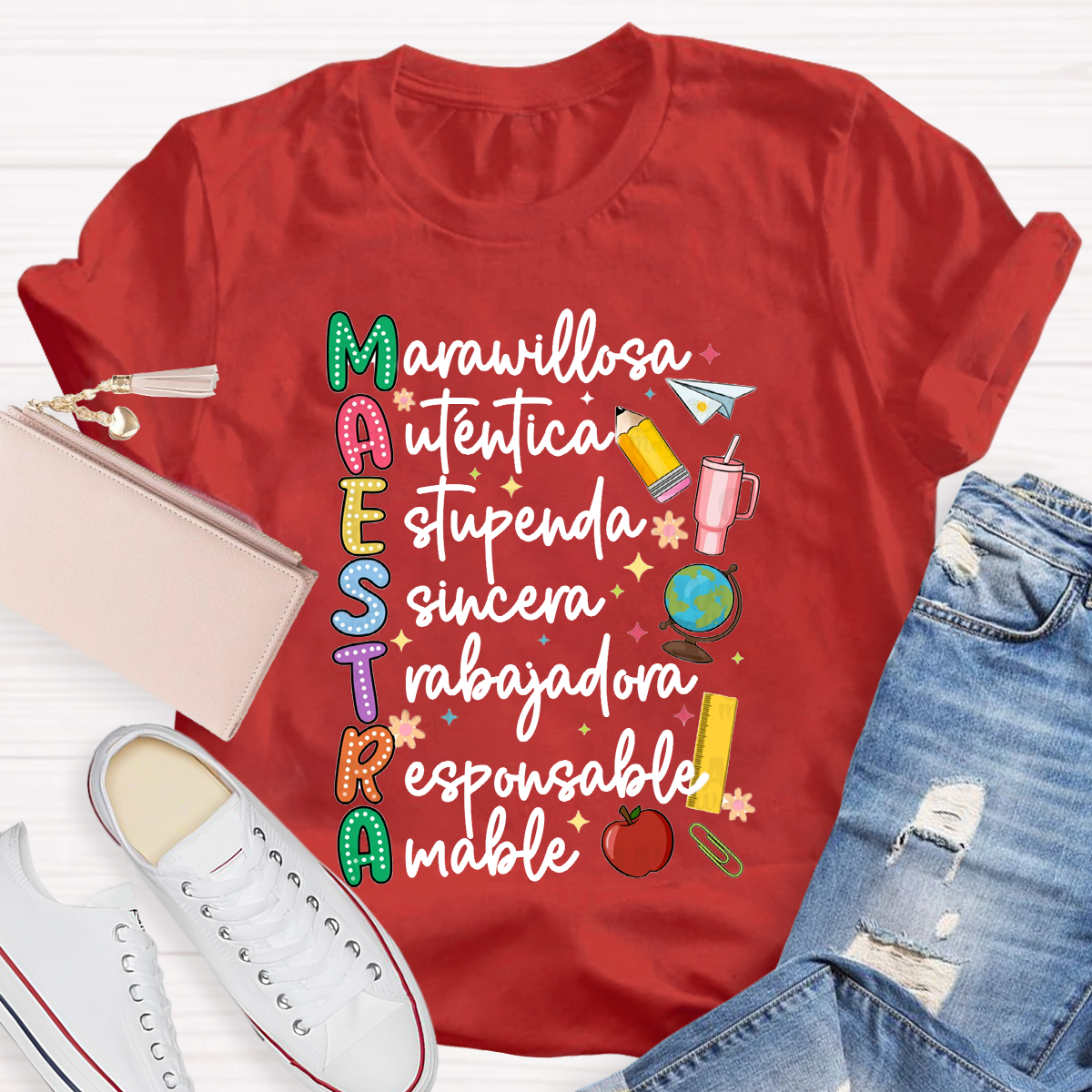 Maestra Dual Language Teacher T-Shirt