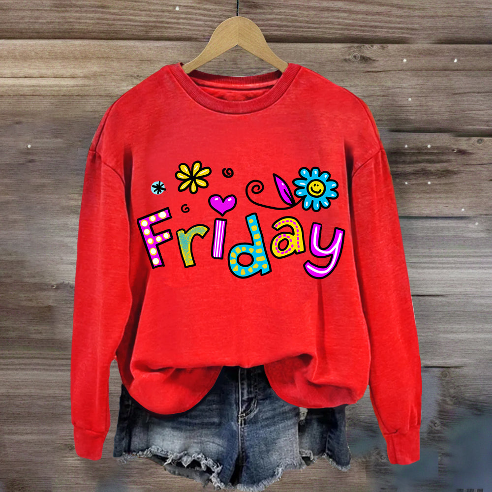 Happy Friday Teacher Sweatshirt