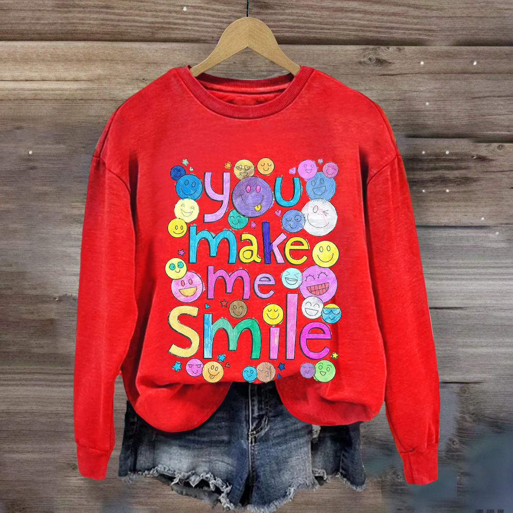 Teacher You Make Me Smile Sweatshirt