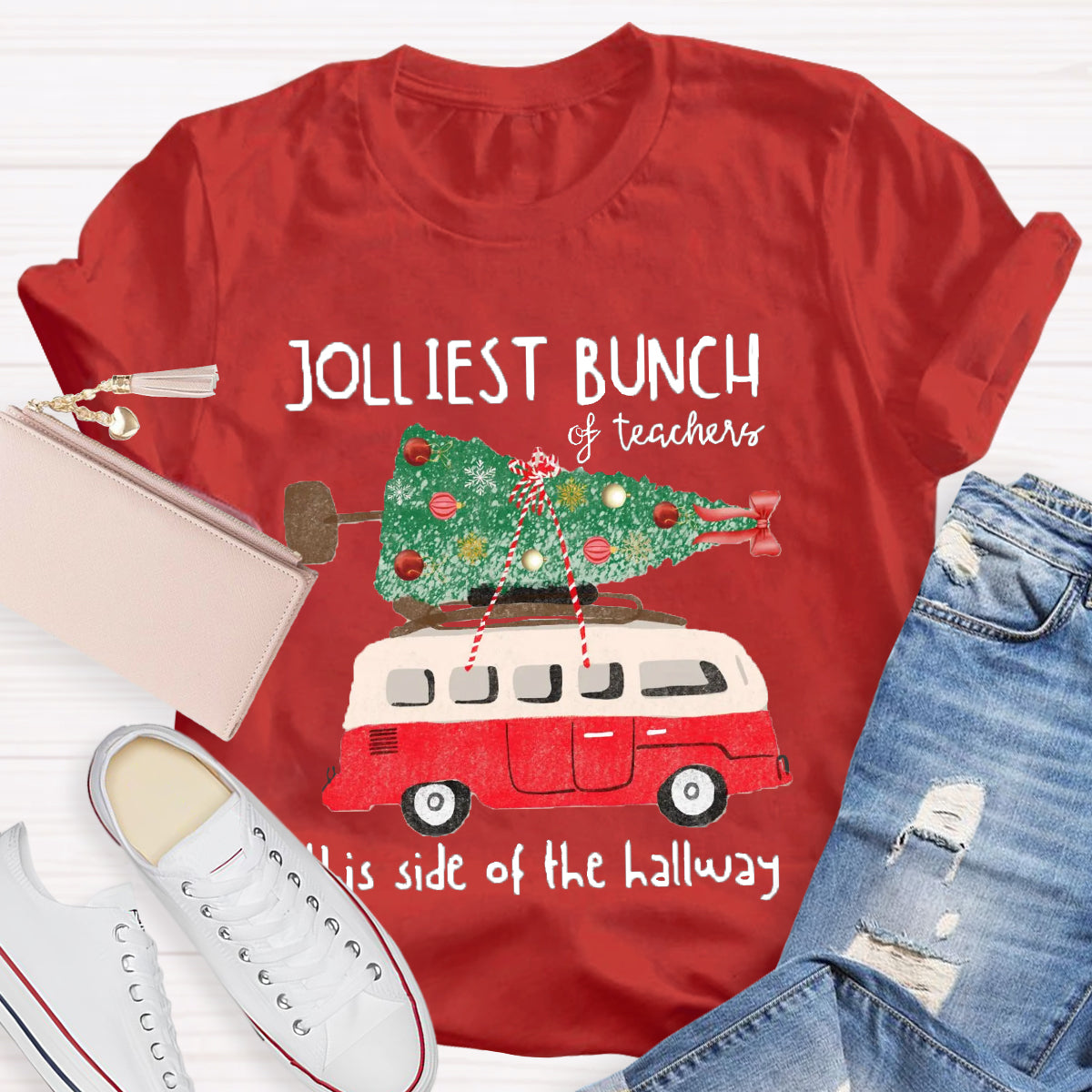 Jolliest Bunch Of Teachers This Side Of The Hallway  T-Shirt