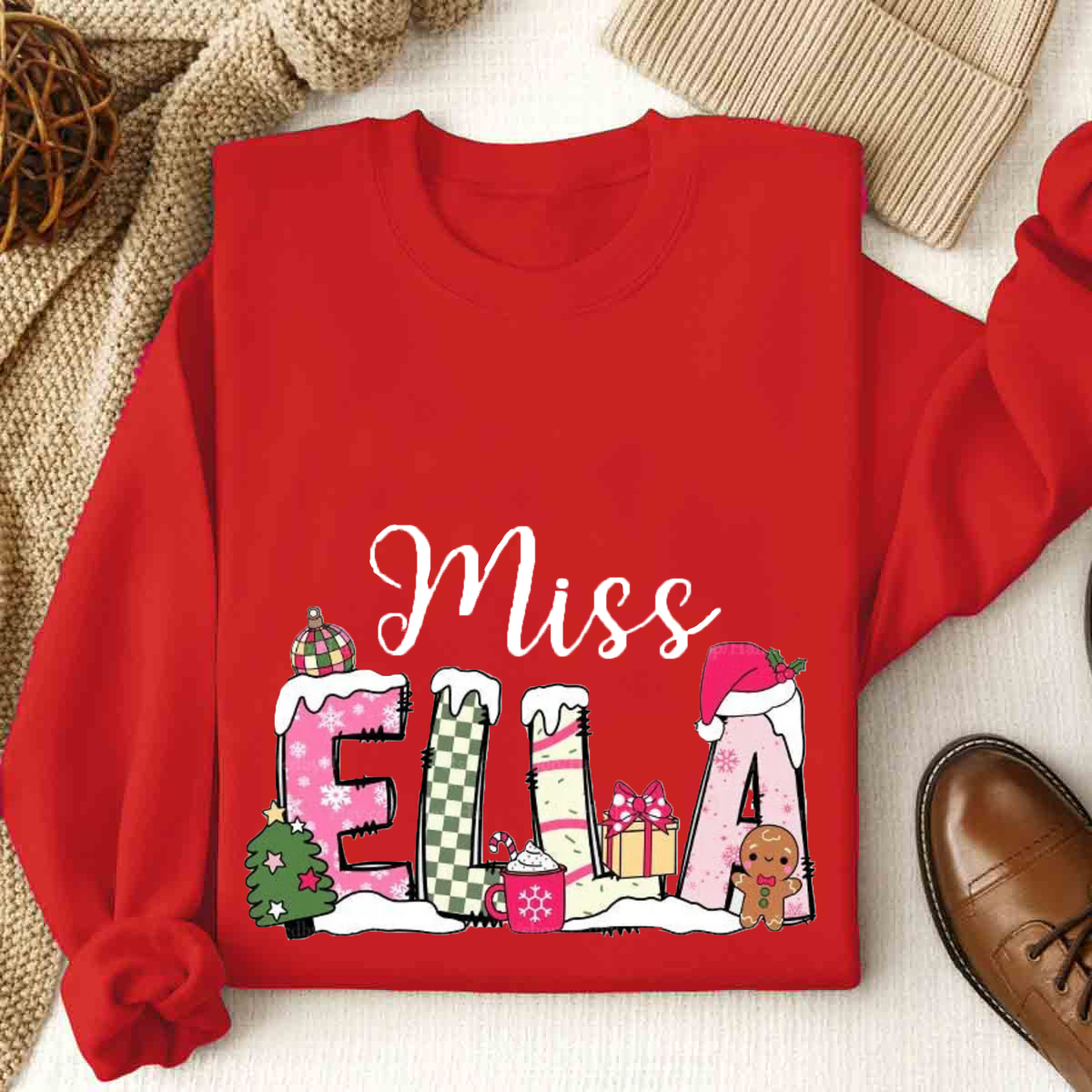 Personalized Name Christmas Sweatshirt