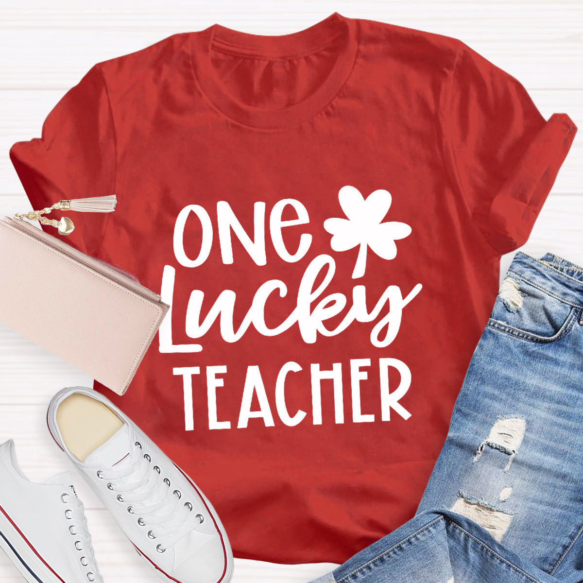 One Lucky Teacher T-Shirt