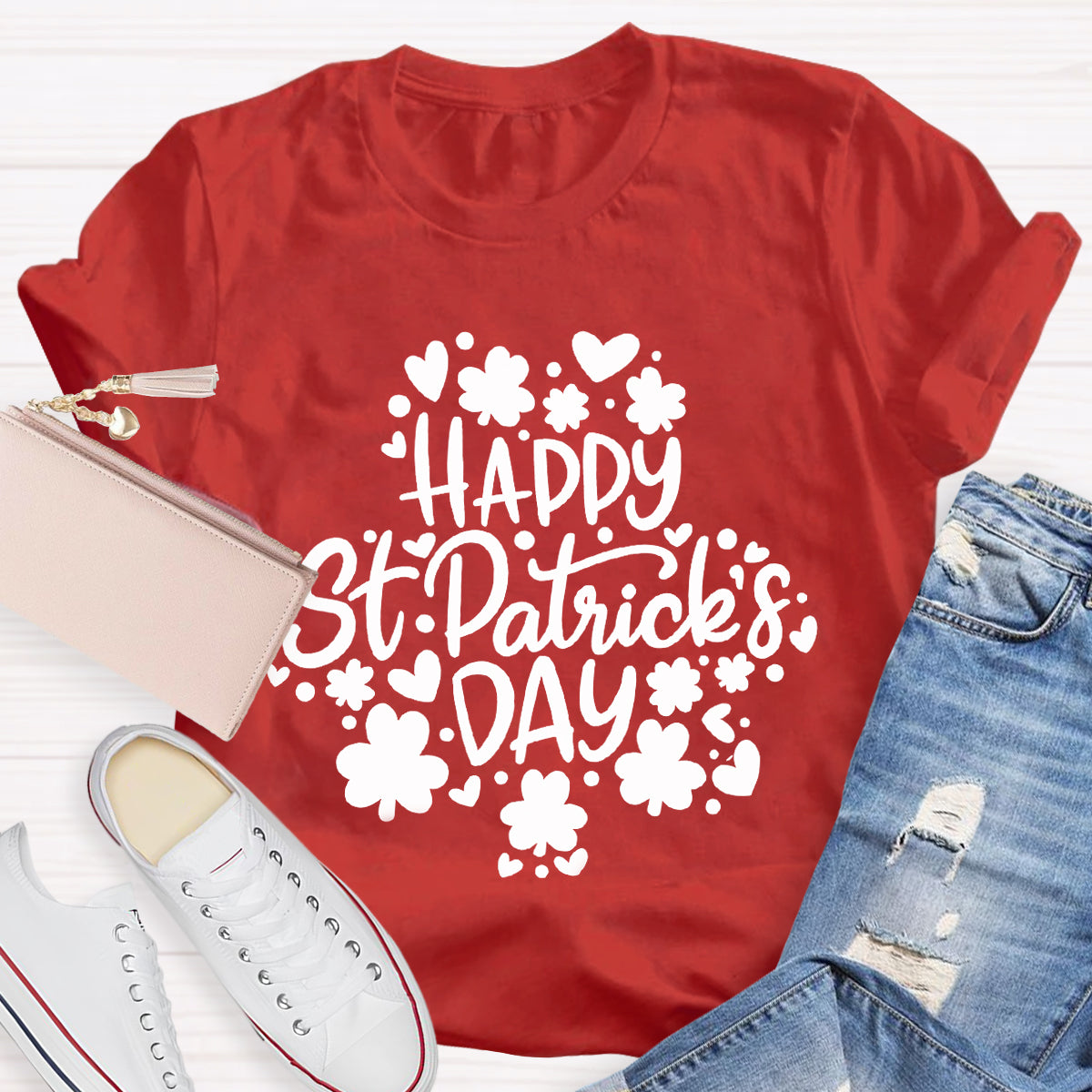 Happy St Patrick's Day Shamrock T-Shirt