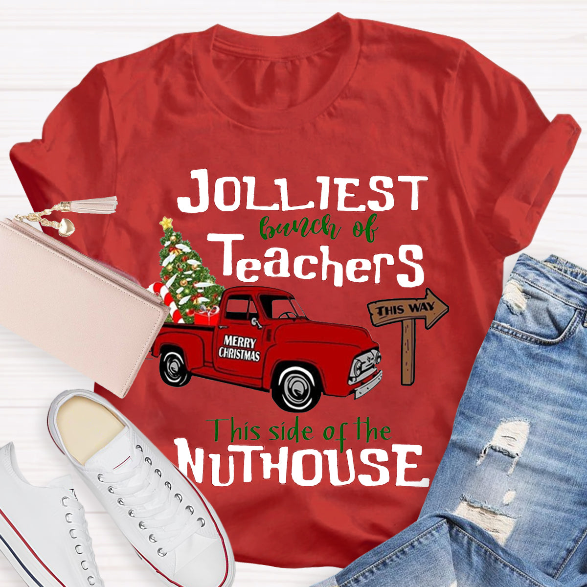 Jolliest Bunch of Teachers Teacher T-Shirt