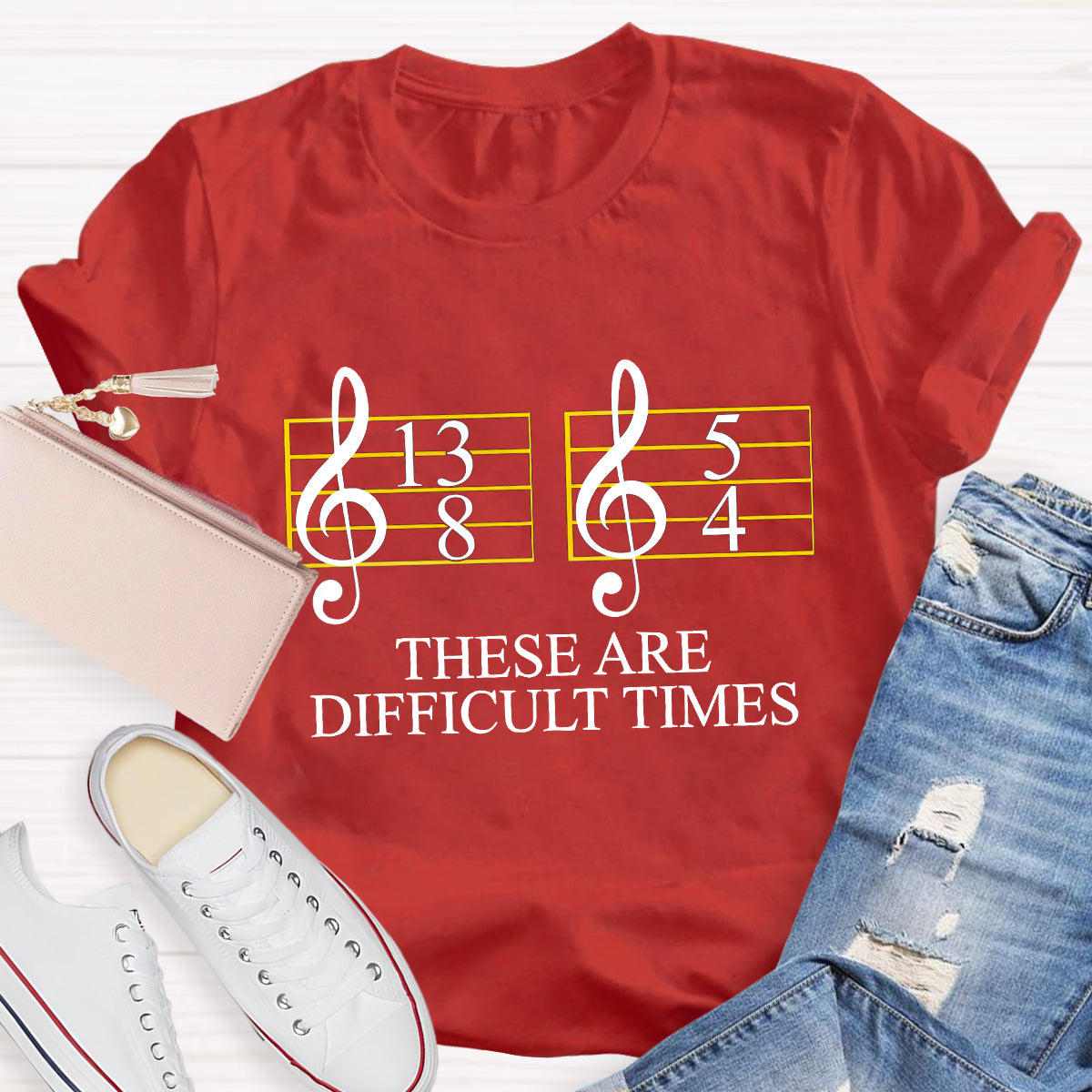 Music Difficult Times Music Teacher T-Shirt