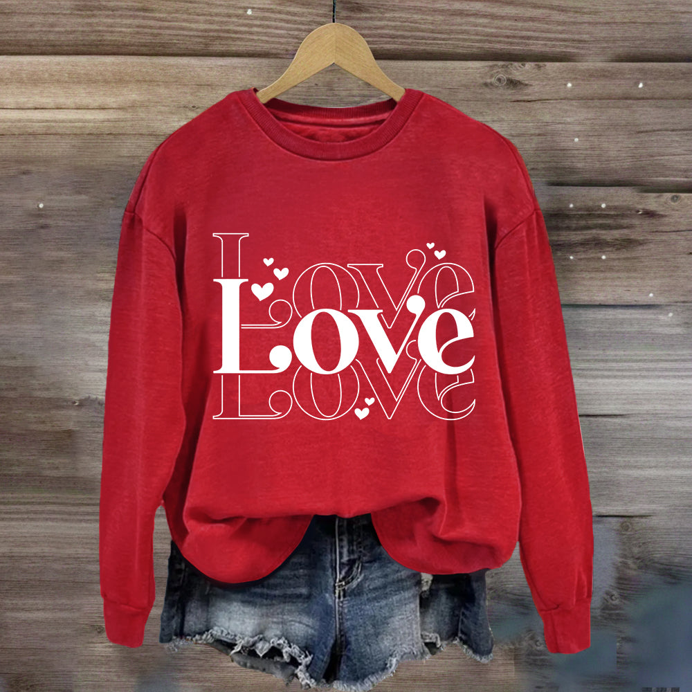 Cute Valentine Heart Sweatshirt