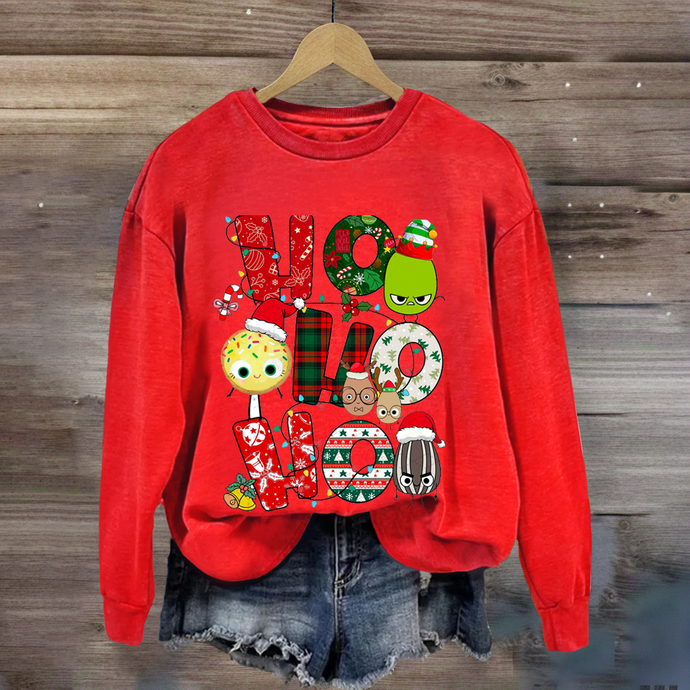 Children's Books Characters Ho Ho Ho Christmas Sweatshirt