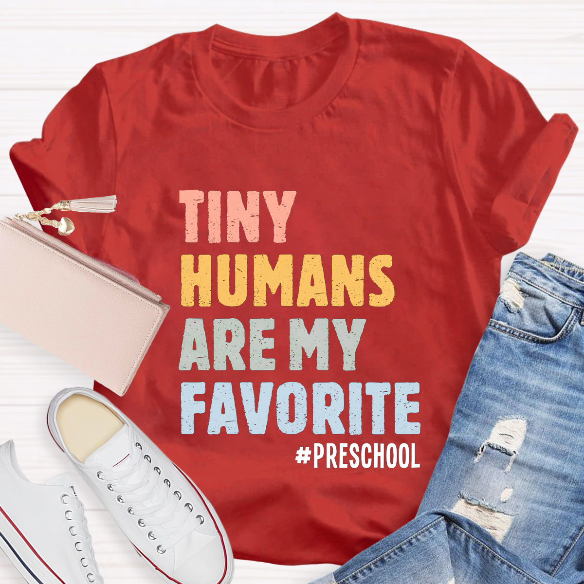 Personalized Grade Tiny Humans Are My Favorite T-Shirt