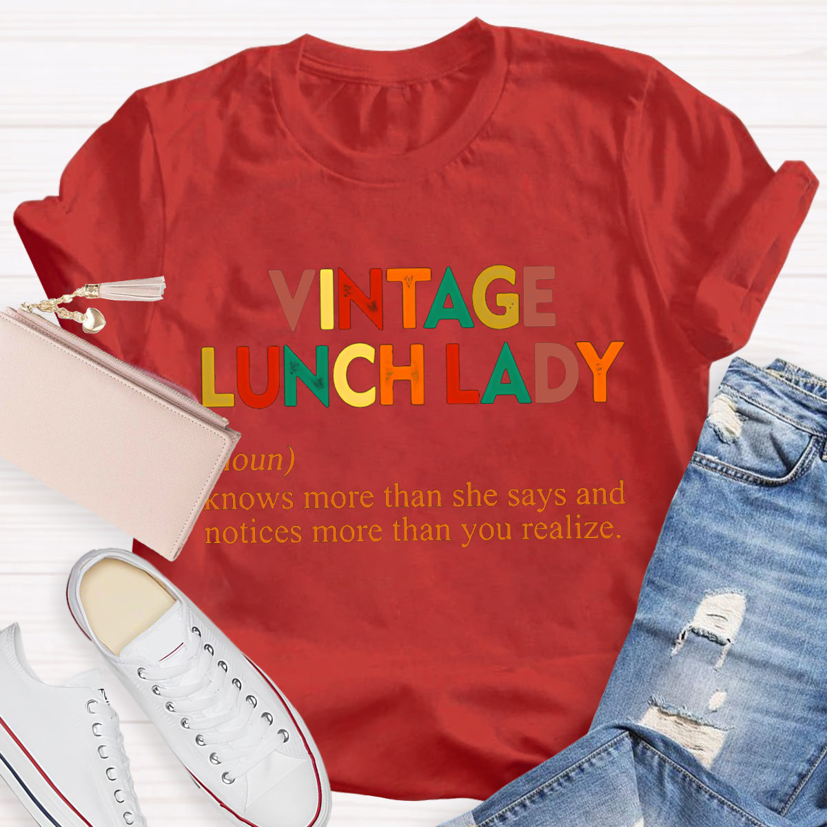 Vintage Lunch Lady Teacher T-Shirt