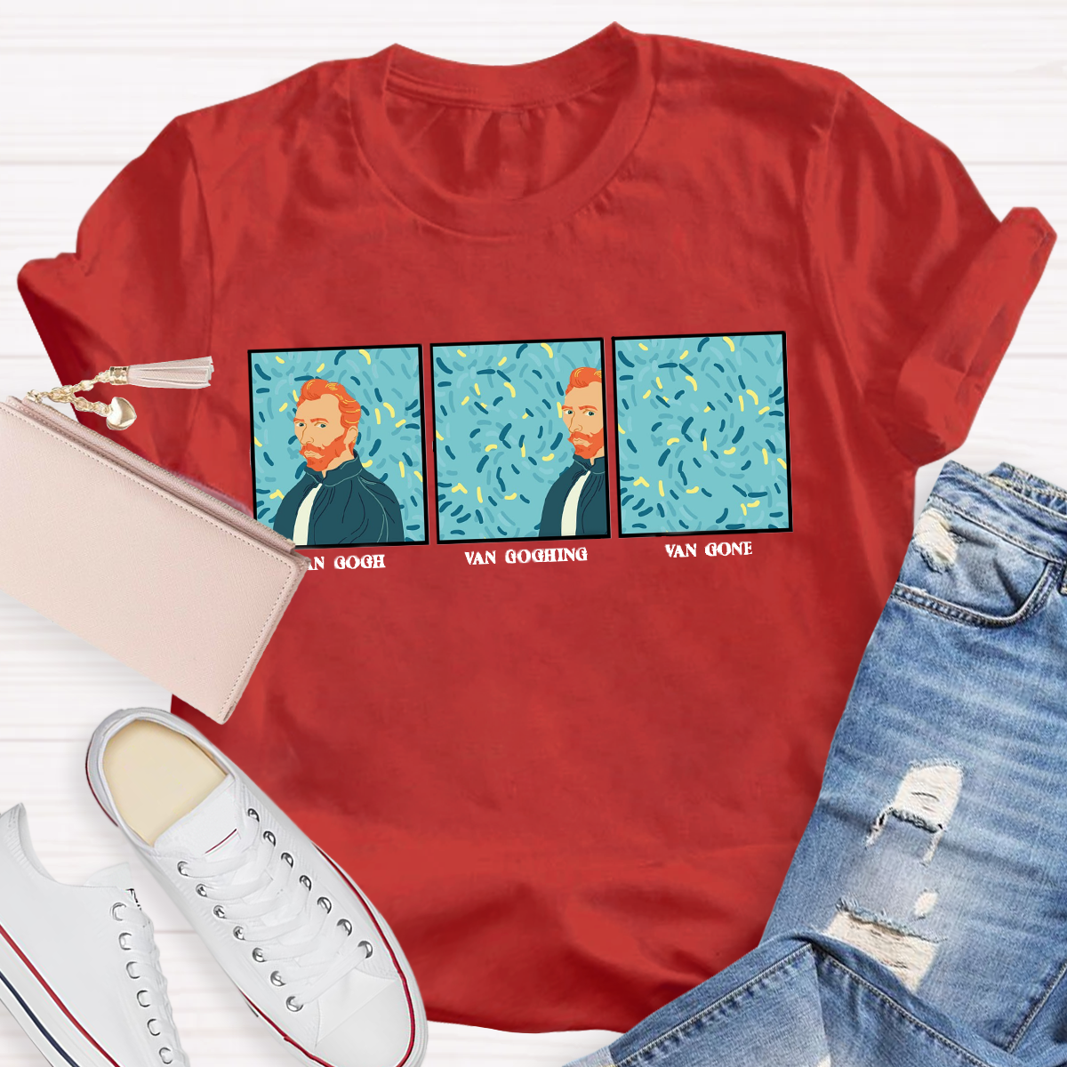 Van Gogh Van Going Van Gone Art Teacher T-Shirt