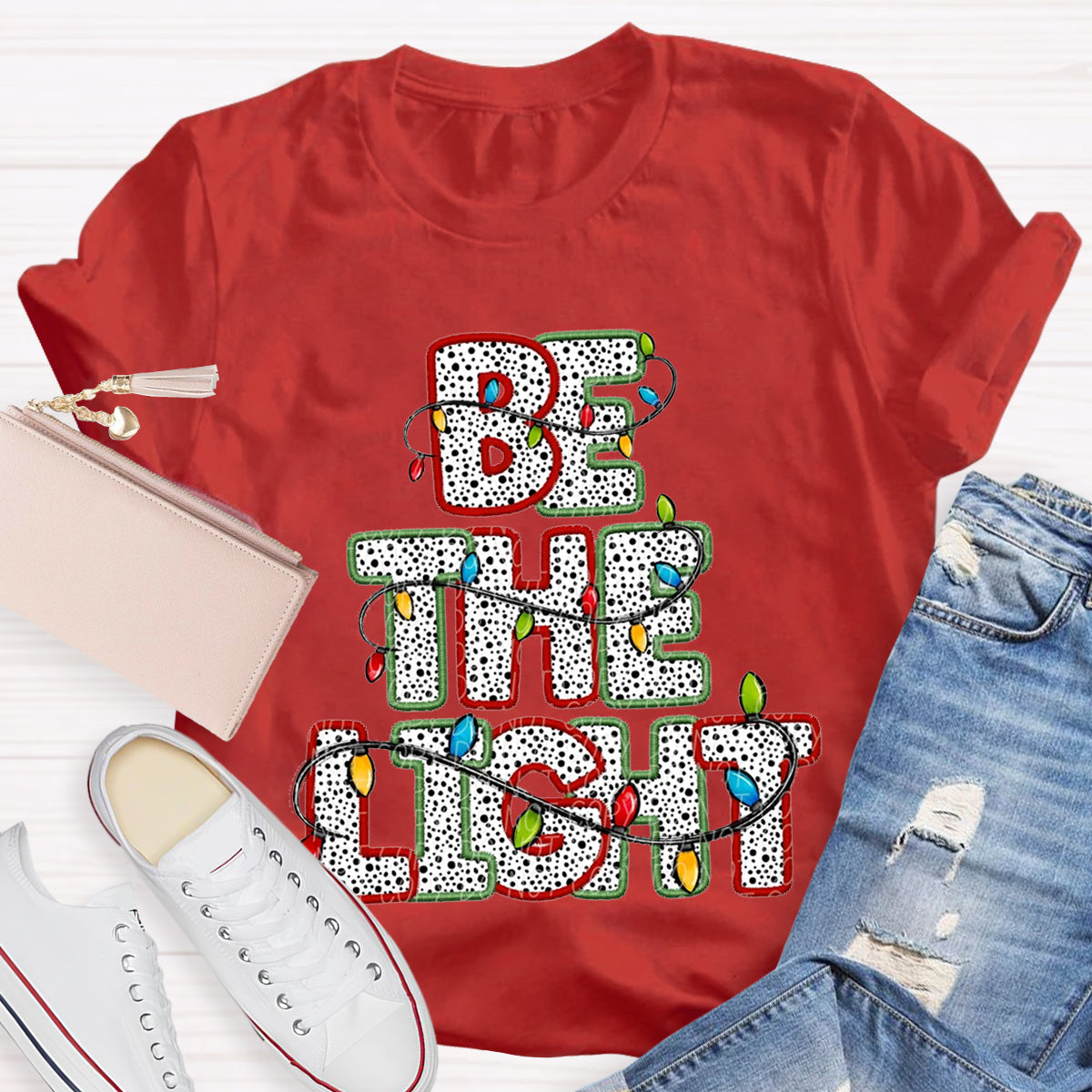 Be The Light Teacher T-shirt