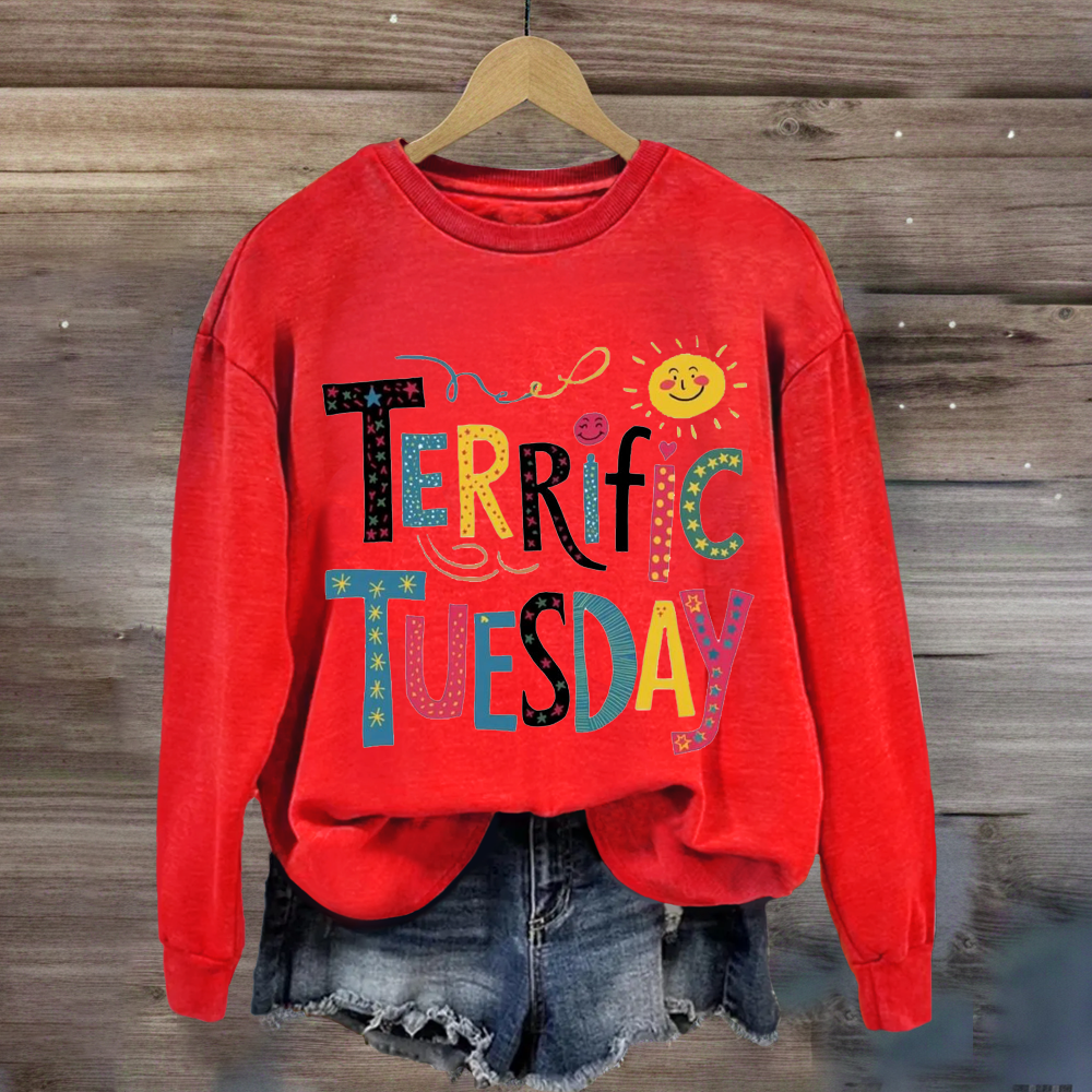 Terrific Tuesday Teacher Sweatshirt