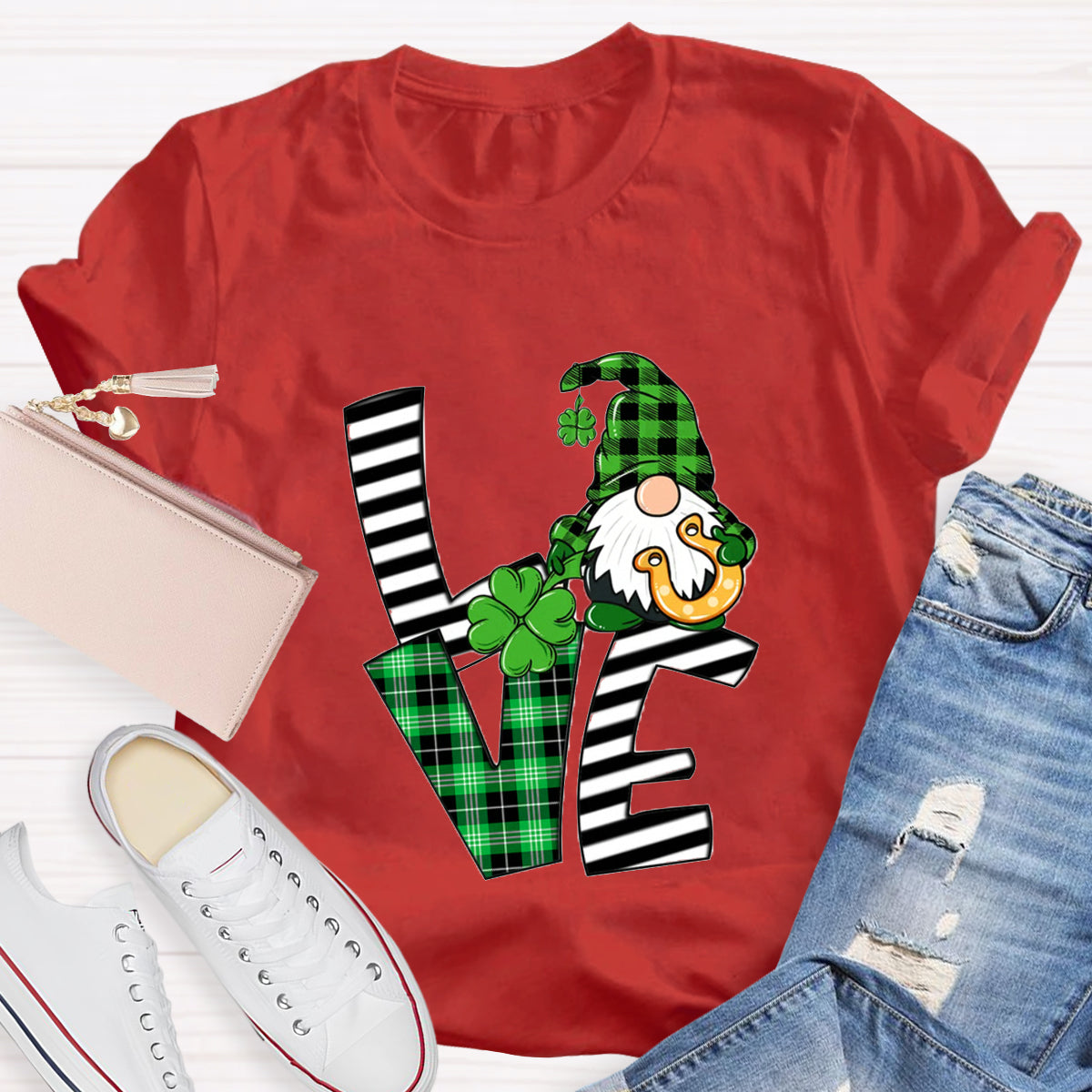 St Patrick's Day Love Gnome T-Shirt