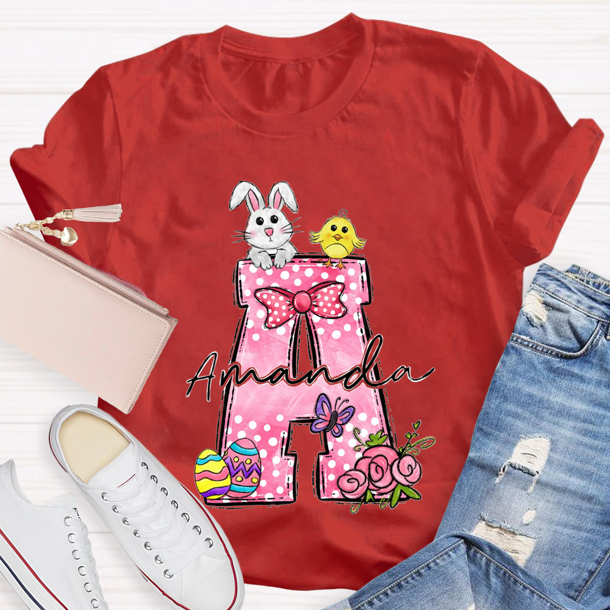 Personalized Name Pink Benny Amanda T-Shirt