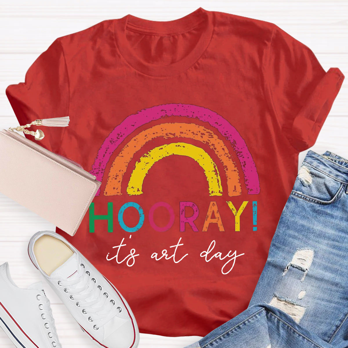 Hooray It's Art Day Teacher T-Shirt