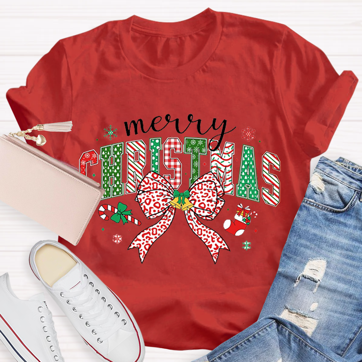 Cute Merry Christmas Teacher T-Shirt