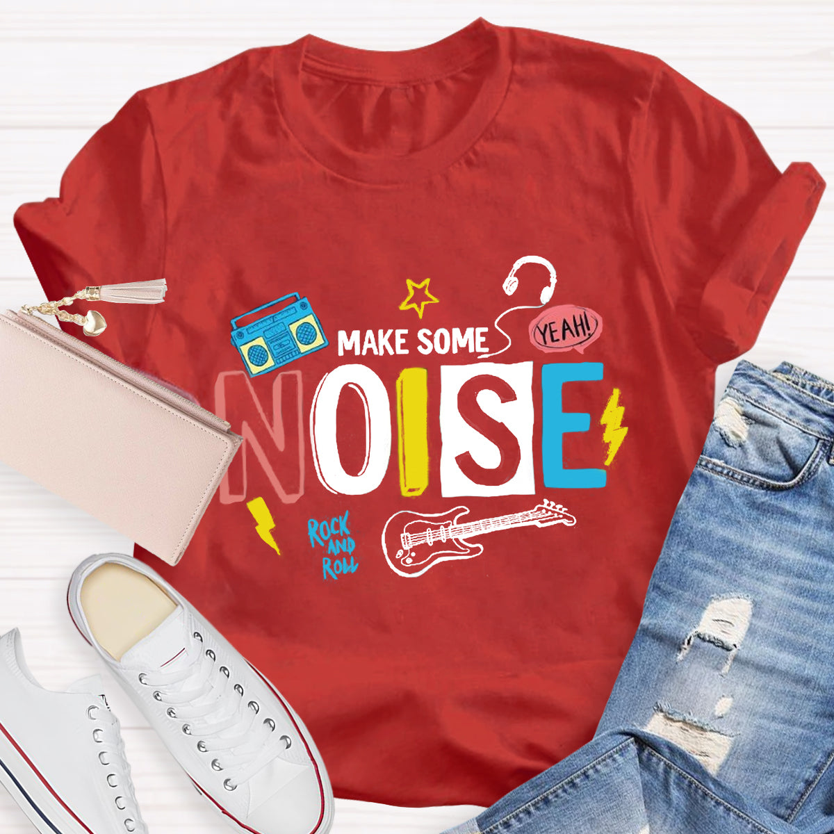 Make Some Noise Music Teacher T-Shirt