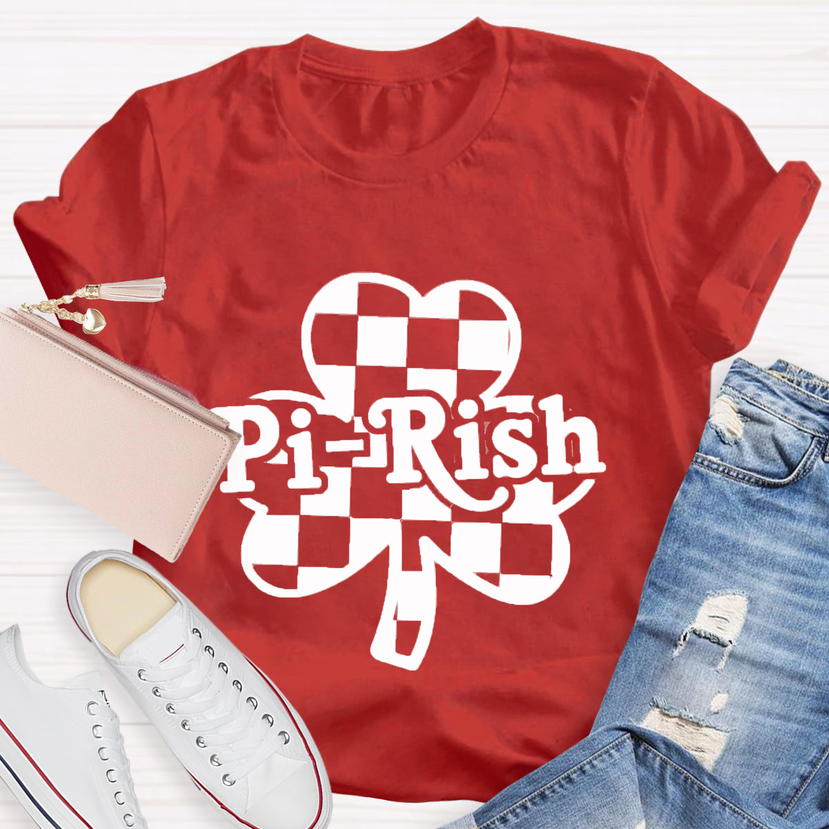 Pi-rish St. Patricks Day  Math Teacher  T-Shirt