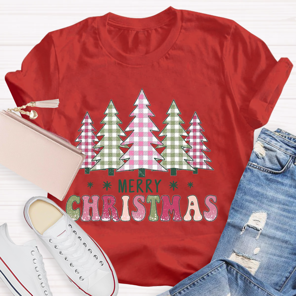 Coquette Merry Christmas Tree T-Shirt