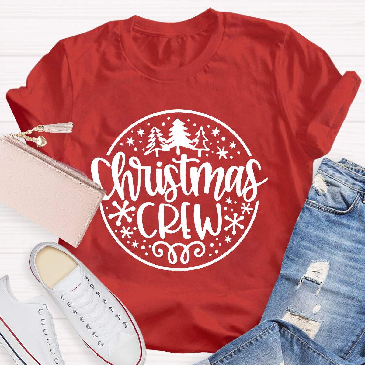 Christmas Crew Teacher T-Shirt