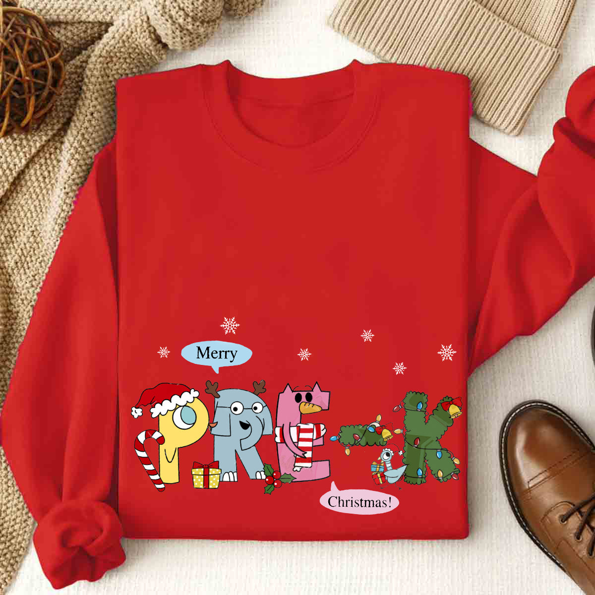 Personalized Grade Merry Christmas Tree Sweatshirt