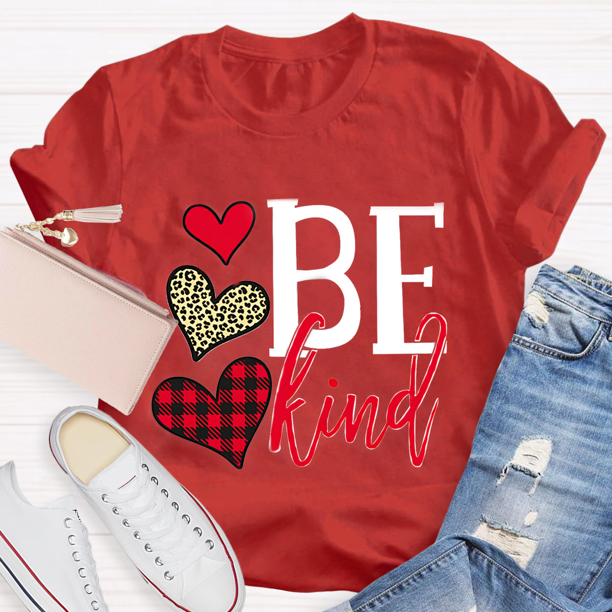 Red Heart Be Kind T-Shirt