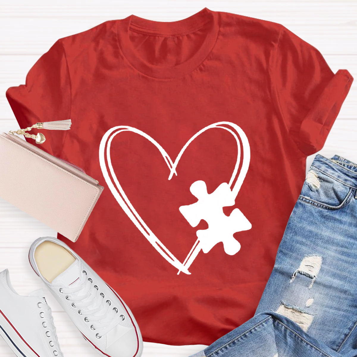 Puzzle Heart T-Shirt