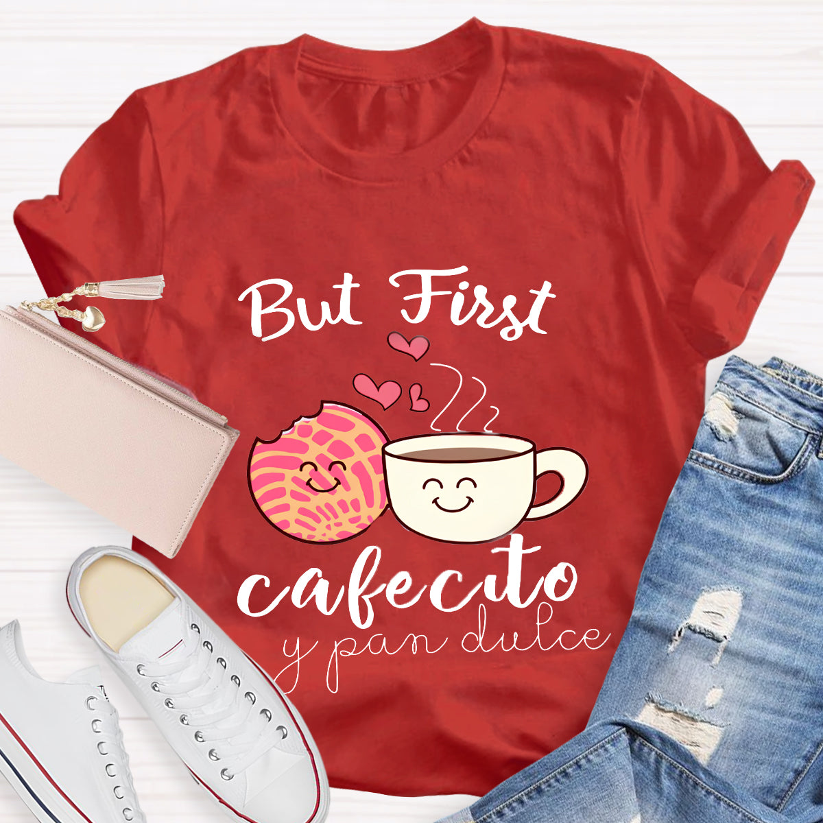 But First Cafecito Y Pan Dulce Spanish T-Shirt