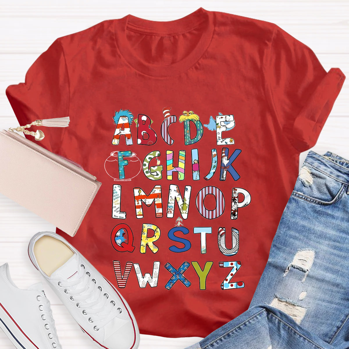 Children's Books Alphabet Teacher T-Shirt