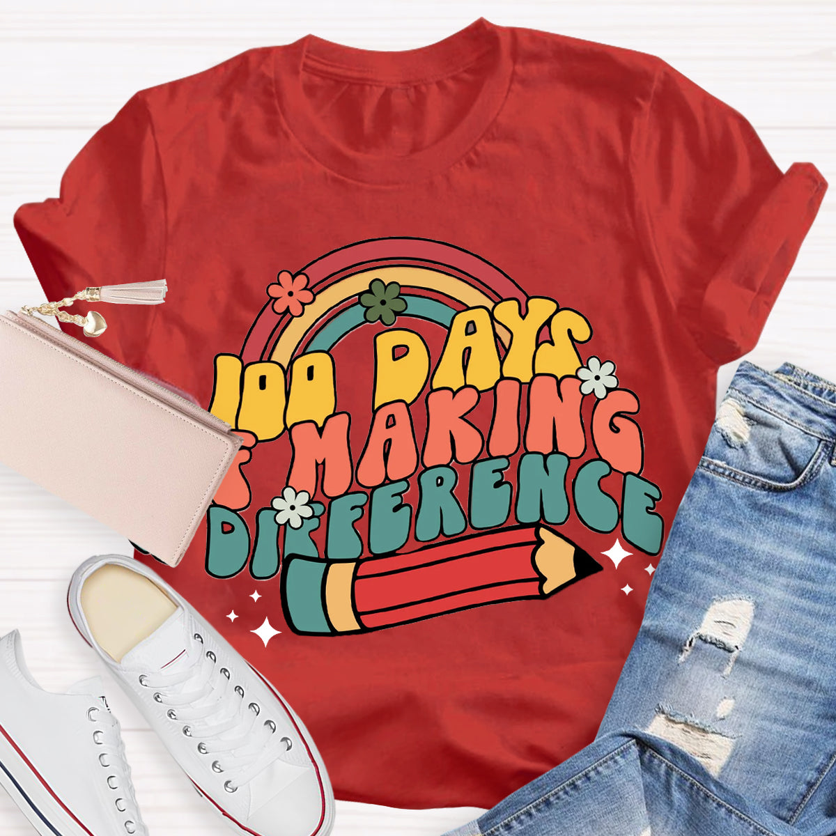 100 Days of Making a Difference T-Shirt