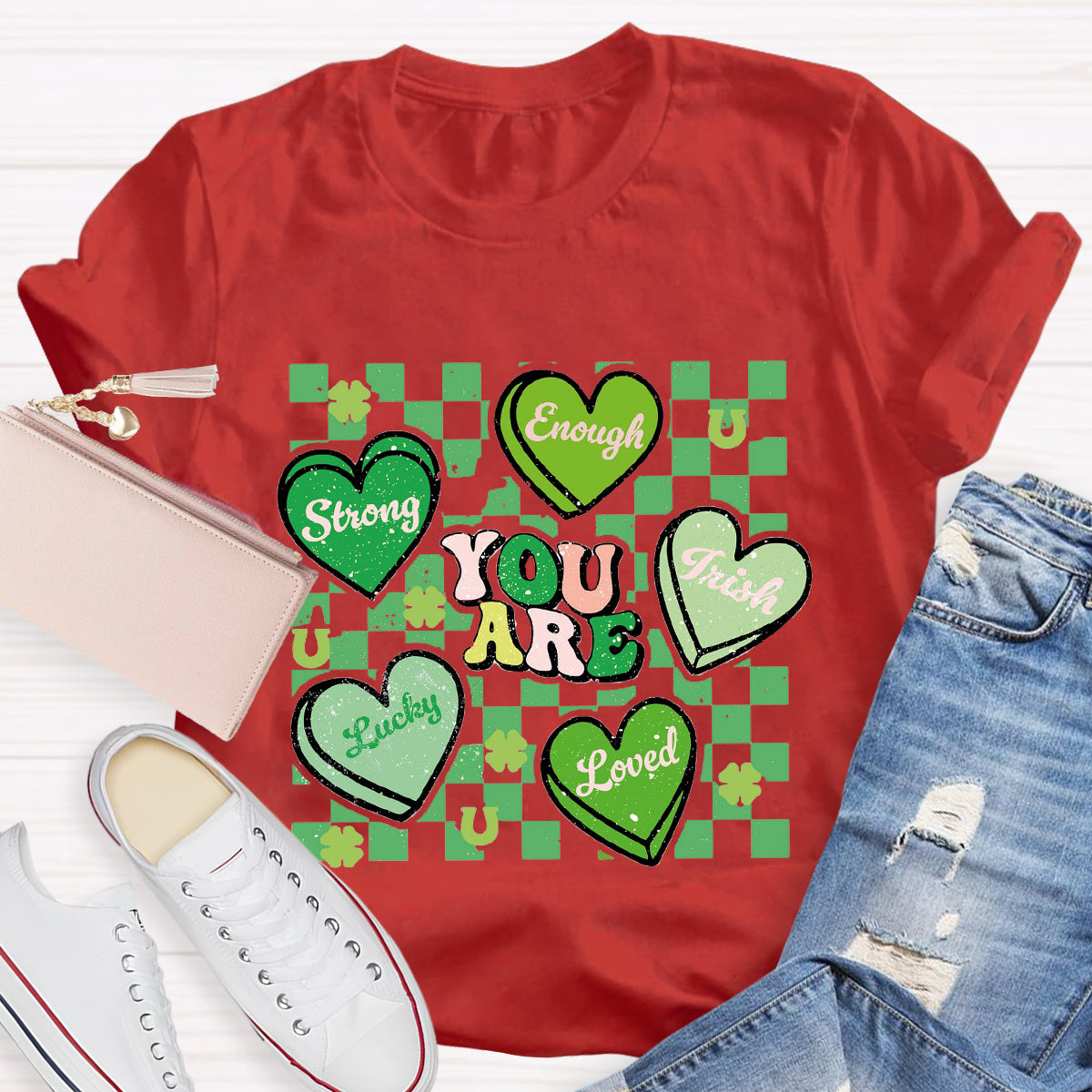 Retro Lucky Charm You Are Loved T-Shirt