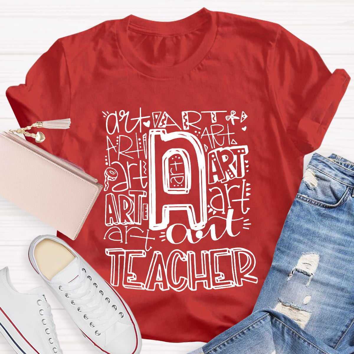 Art Teacher Typography T-Shirt