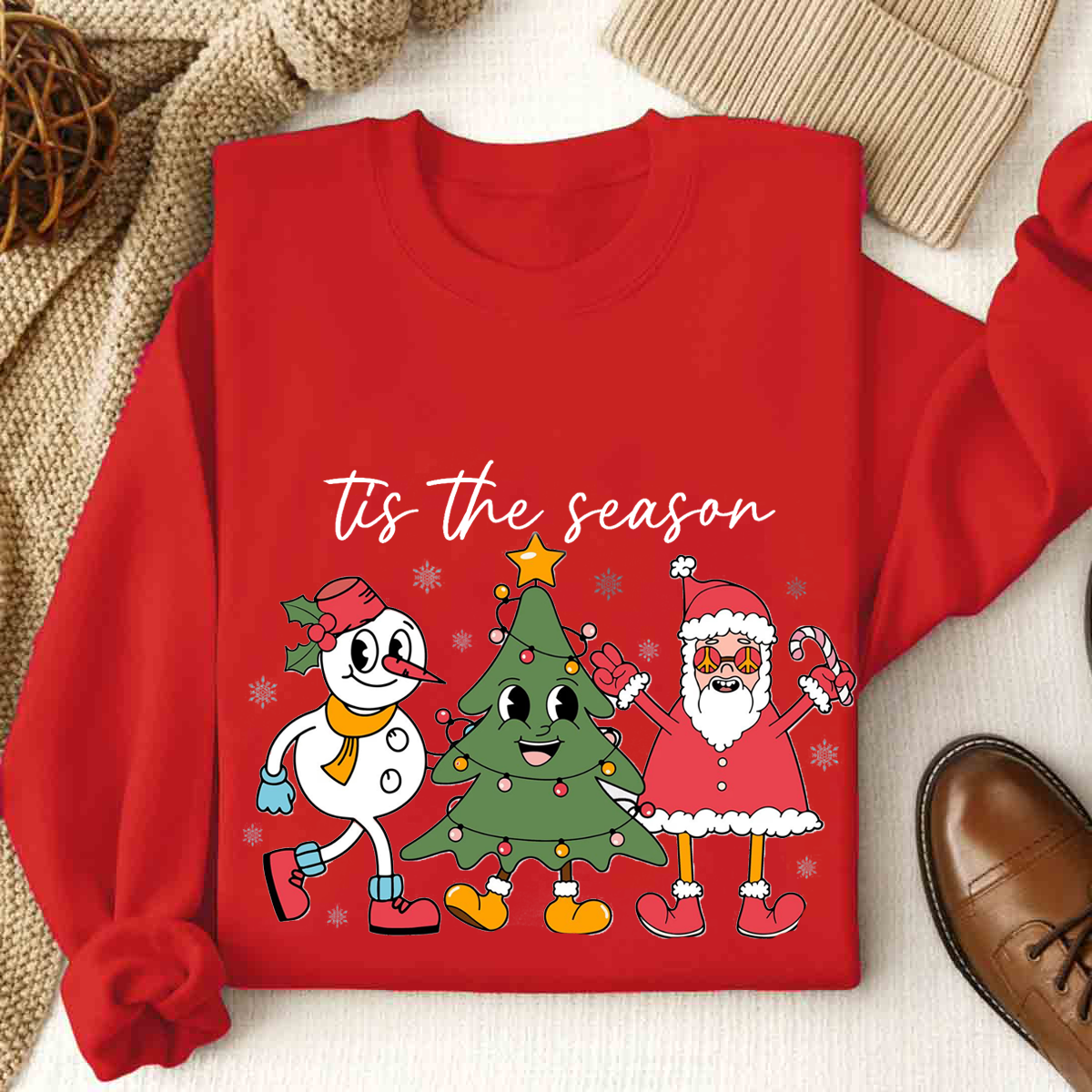 Tis The Season Snowman Sweatshirt