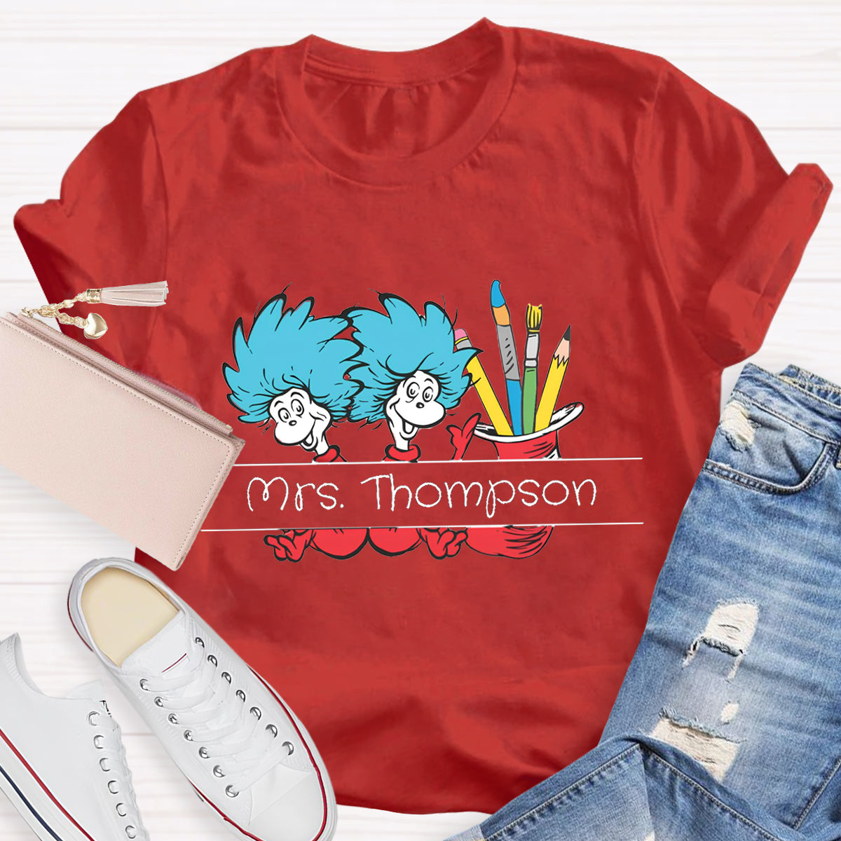 Personalized Name Reading is Magic Teacher T-Shirt