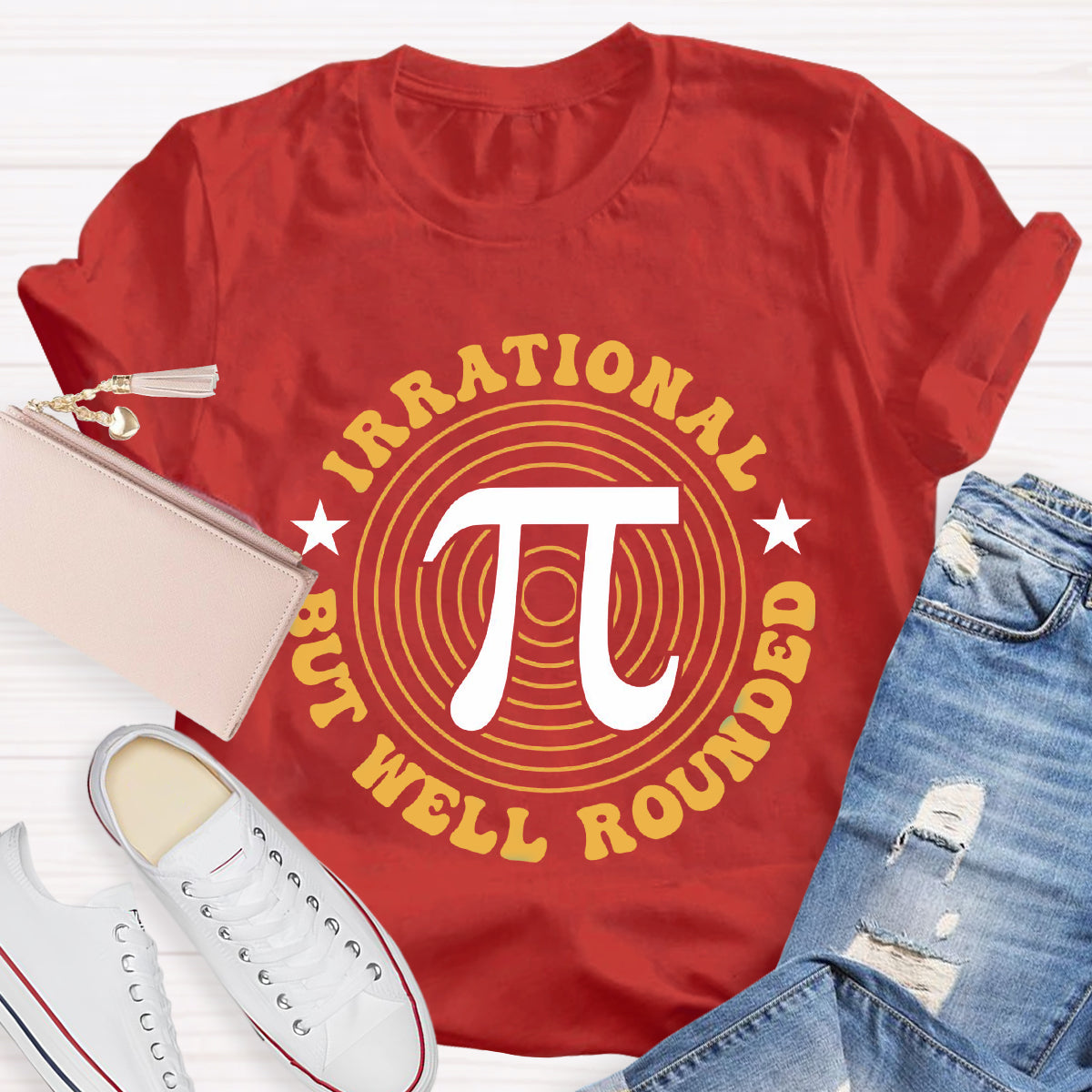 Irrational But Well Rounded Math Day T-Shirt