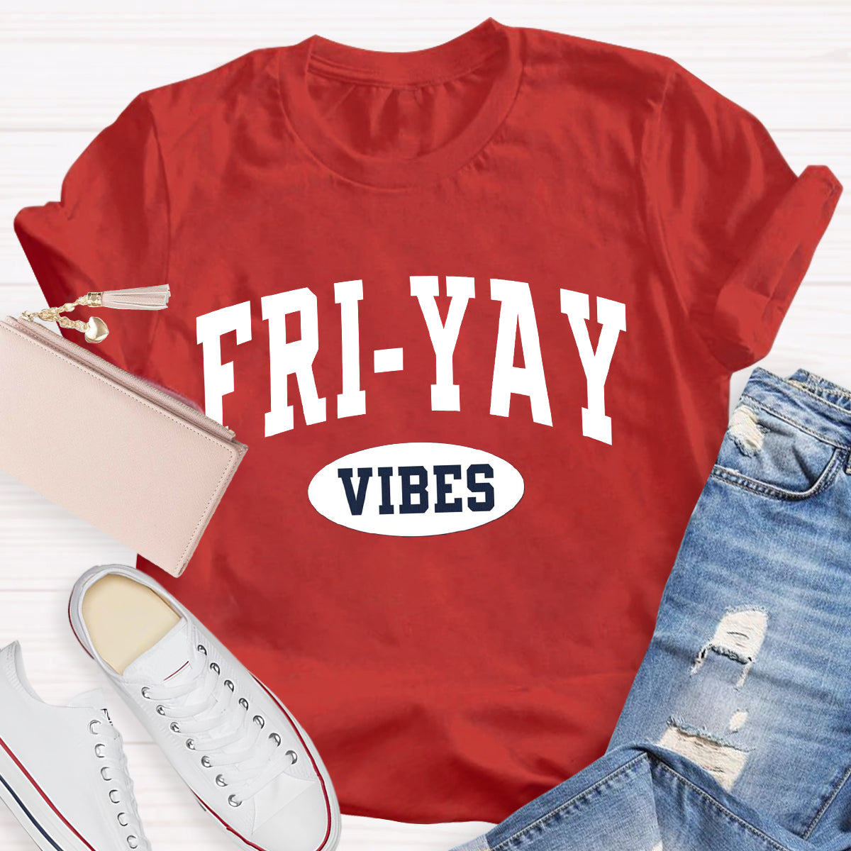 Fri-Yay Vibes Happy Friday T-Shirt