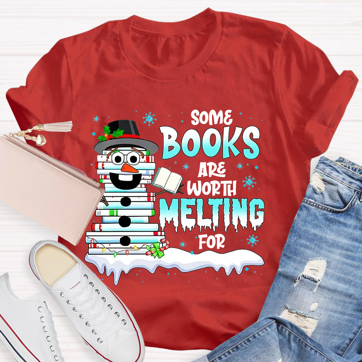 Some Books Are Worth Melting For Teacher T-Shirt