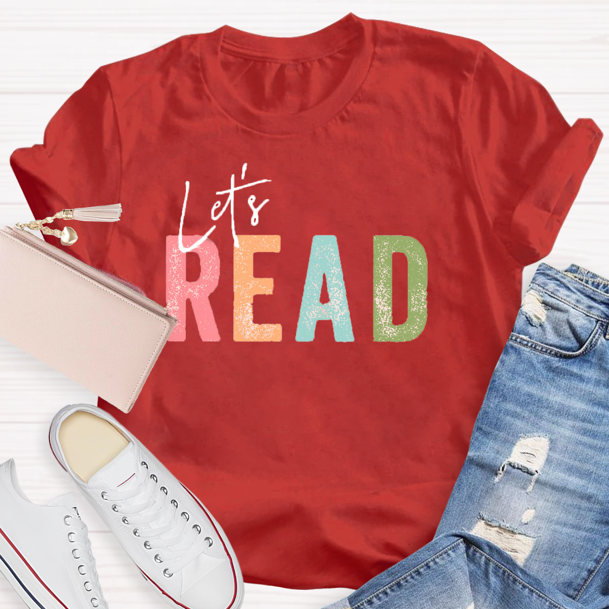 let's Read Teacher T-Shirt