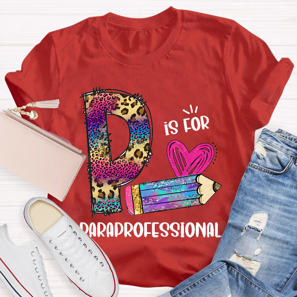 P is For Paraprofessional Teacher T-Shirt
