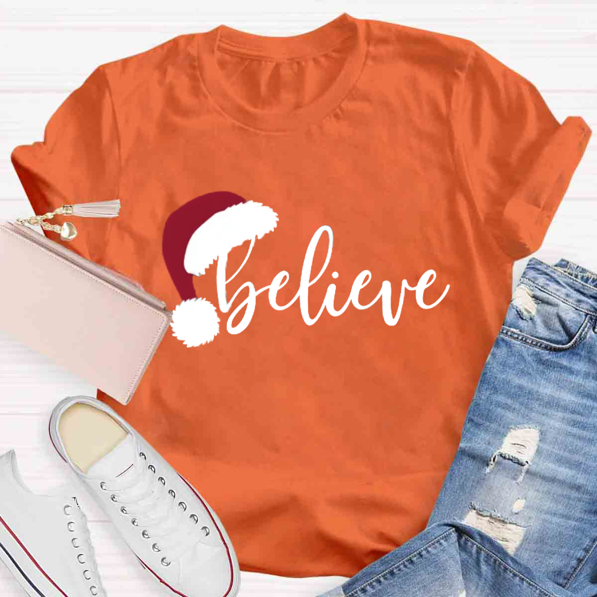 Believe Christmas Teacher T-Shirt