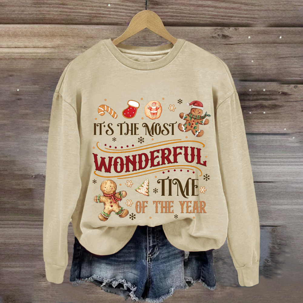 It's The Most Wonderful Time Of The Year  Gingerbread Sweatshirt