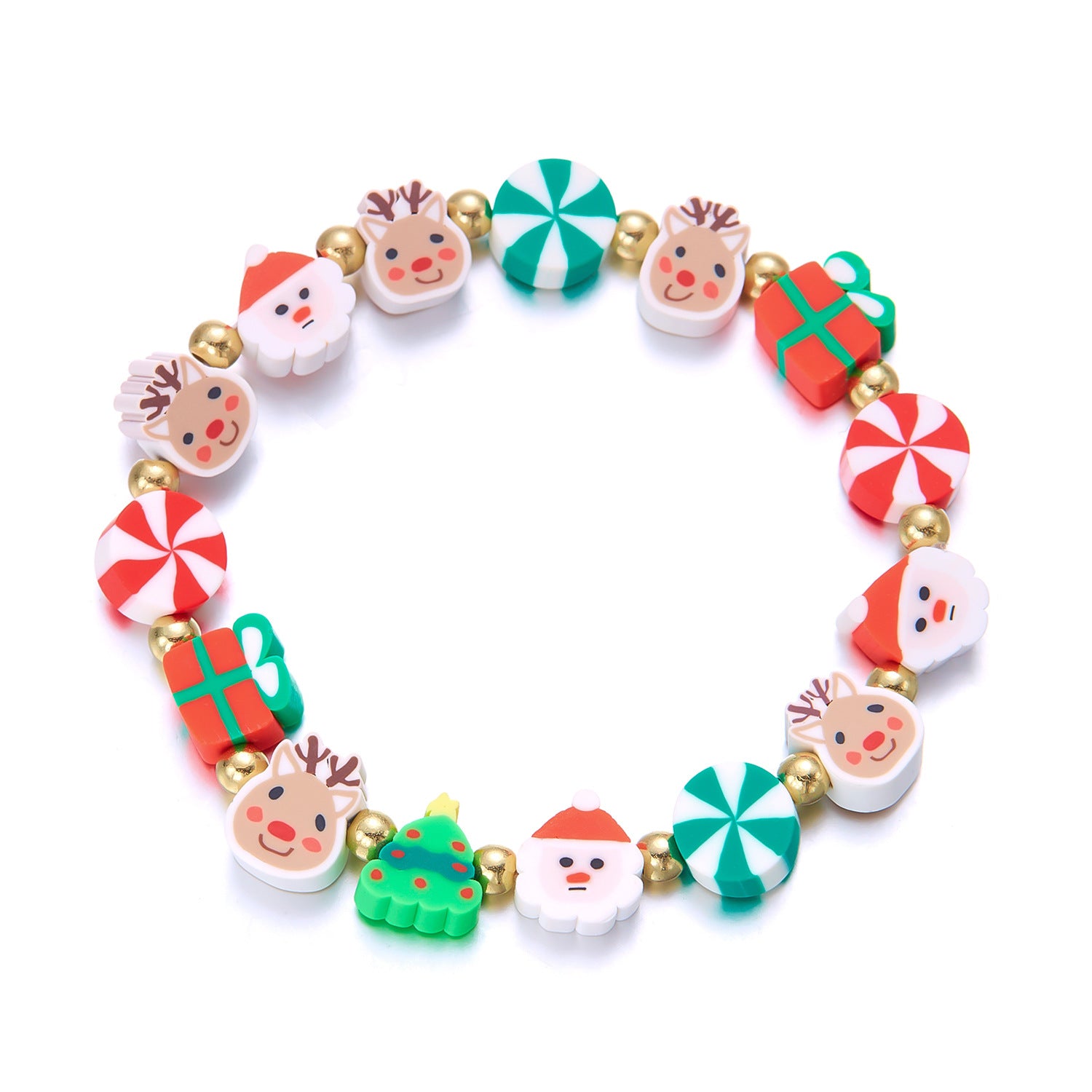 Christmas Beaded Colorful Bracelet