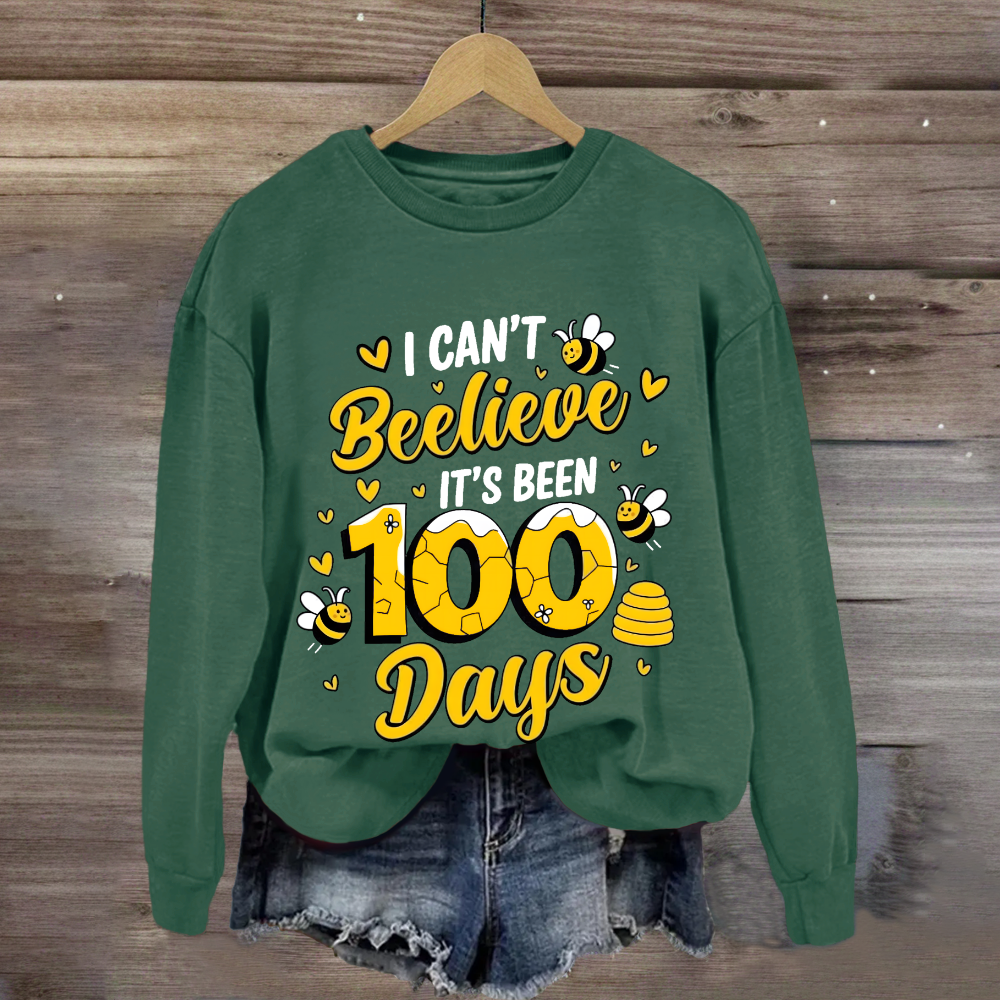 I Can't Believe It's Been 100 Days Cute Bees Sweatshirt