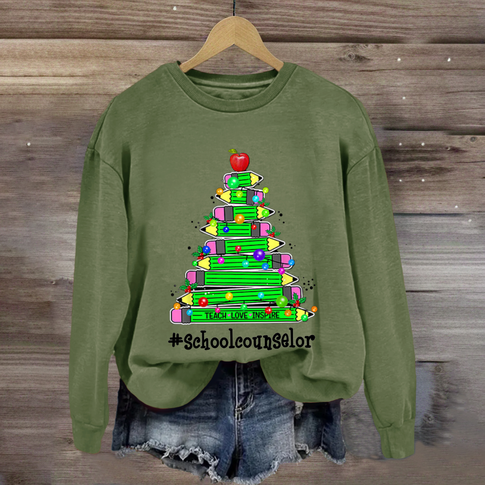 Personalized Position Of School Pencil Tree Sweatshirt