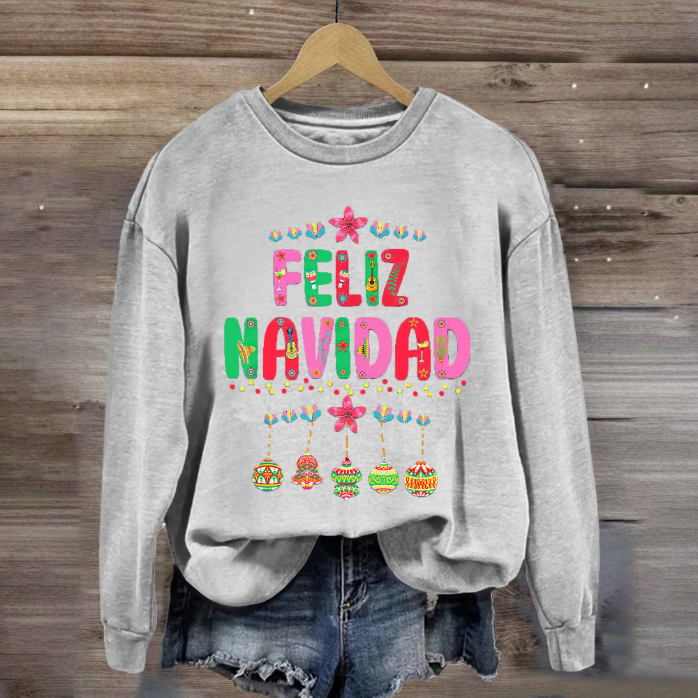 Feliz Navidad Spanish Teacher Merry Christmas Sweatshirt