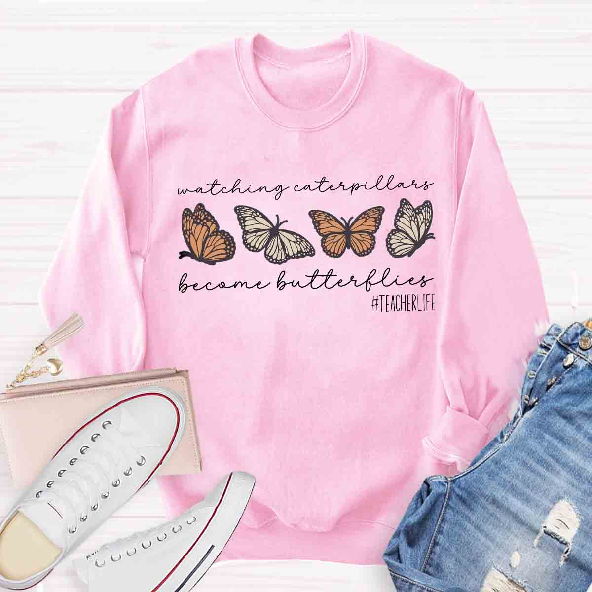 Watching Caterpillars Become Butterflies Sweatshirt