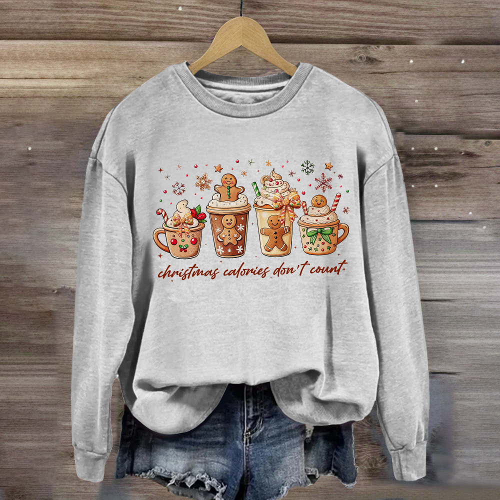 Christmas Coloring Don't Count  Sweatshirt