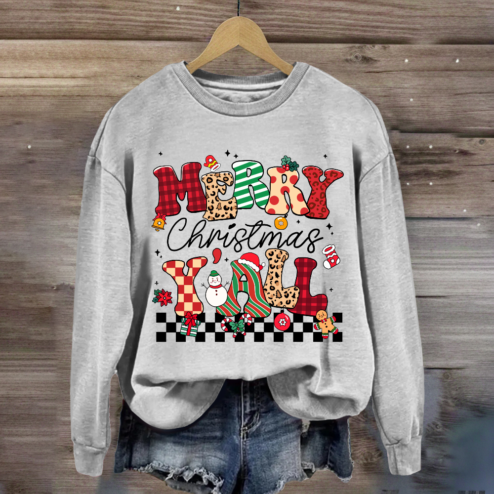 Merry Christmas Y'all  Sweatshirt